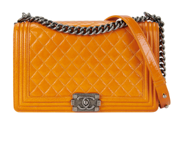 New Medium Boy, Crinkled Leather, Orange, 19427155 (2014), AC, 2*